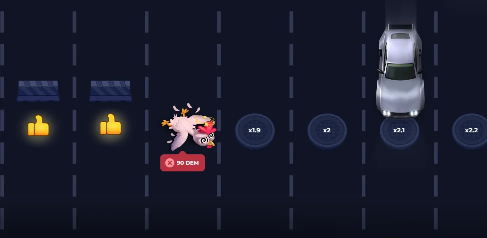 Crecimiento del multiplicador en Uncrossable Rush