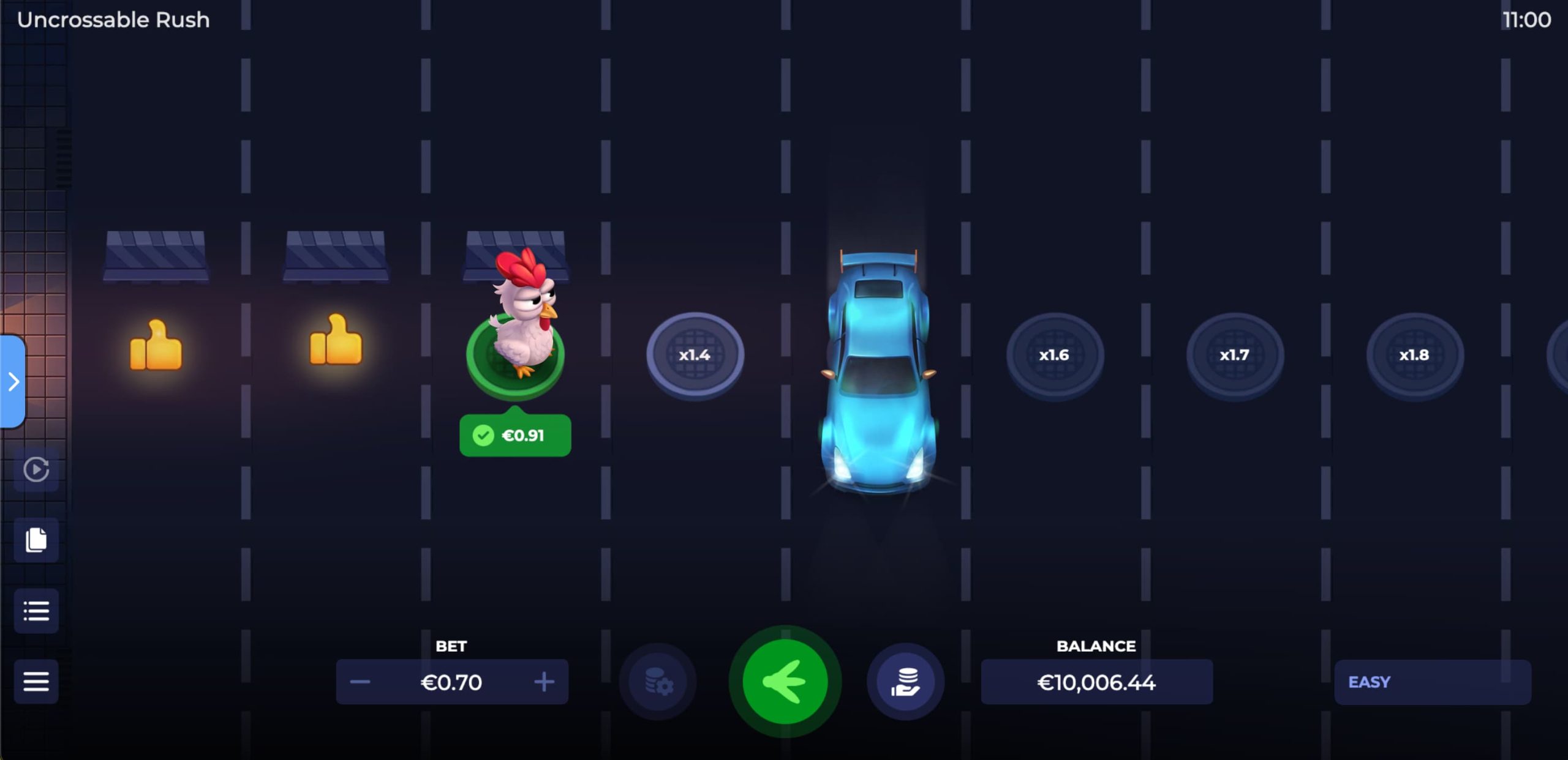 Mejores casinos para jugar a Uncrossable Rush con dinero real