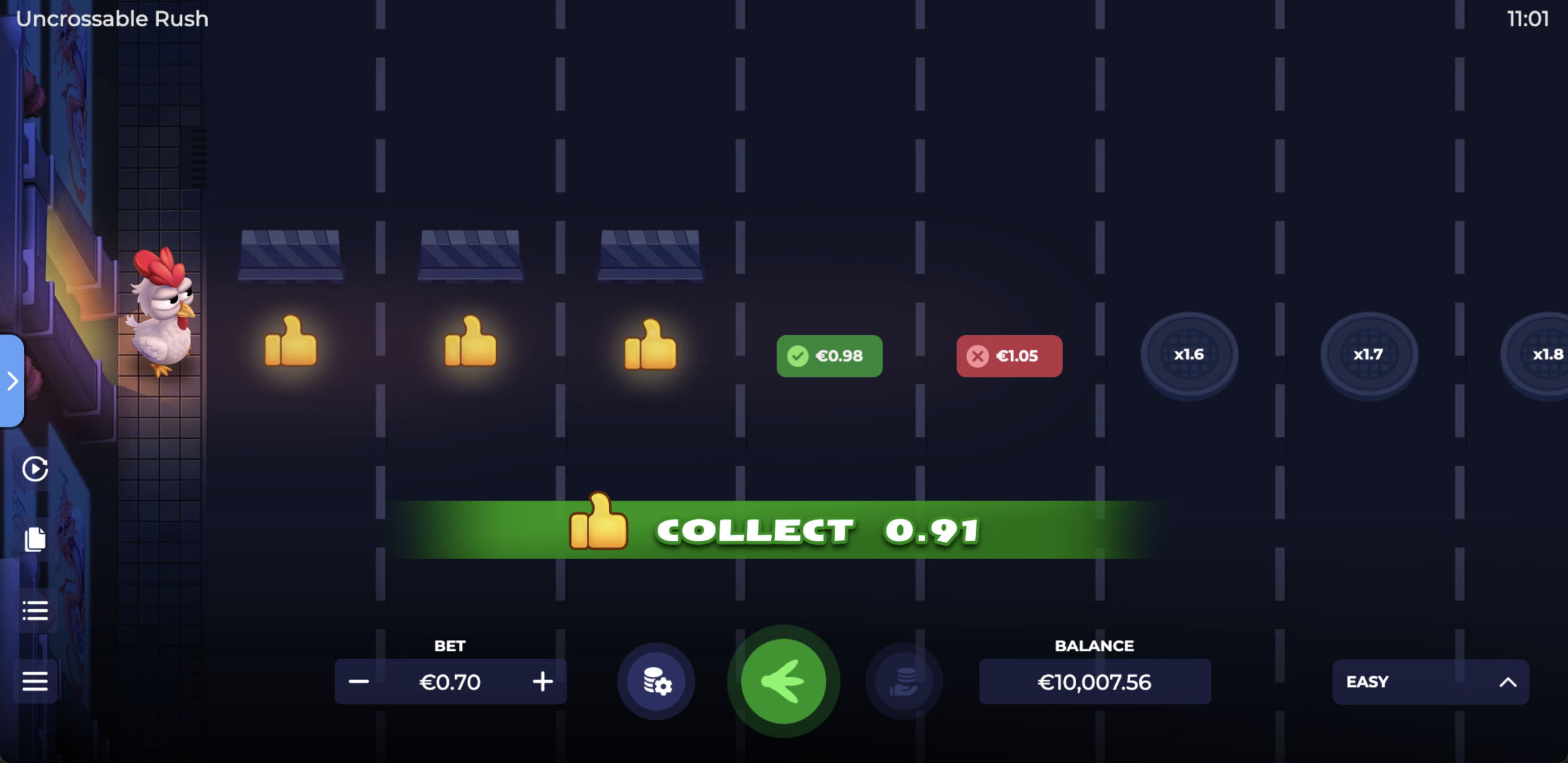 Qué es el Uncrossable Rush Demo